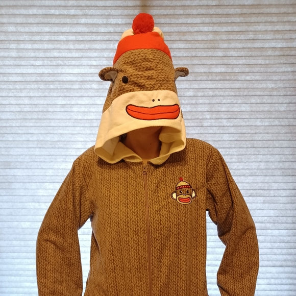 Monkey Onesie unisex fits size Large Women Mens Medium - Picture 7 of 7